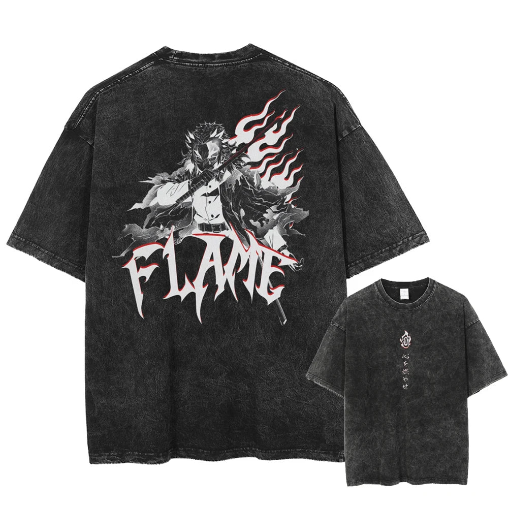Tシャツ・カットソー [OUTSTANDING]MOT SERIES TEE(FIRE ANGELS)_VINTAGE BLACK Amazon.com: Fire T-Shirt : Clothing, Shoes & Jewelry