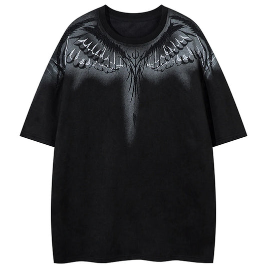 Wings Embroidered Vintage T-Shirt