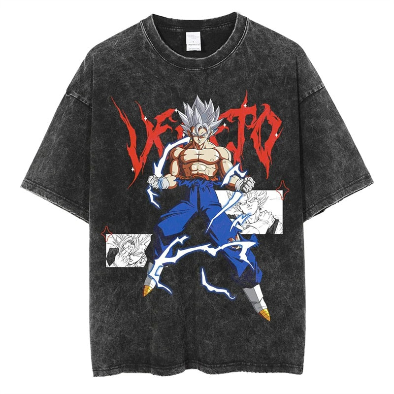 [KUJO] "Vegito" Vintage Oversized T Shirt
