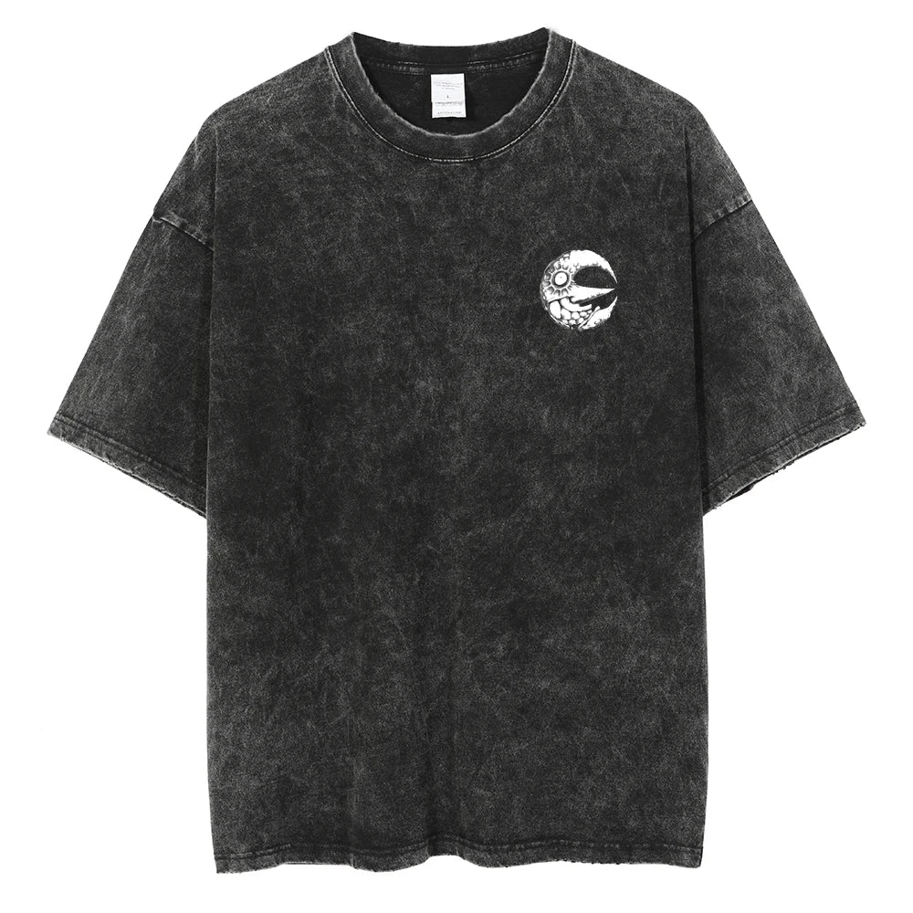 [KUJO] "Moon" Vintage Oversized T Shirt
