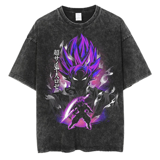 [KUJO] "Goku Black" Vintage Oversized T Shirt