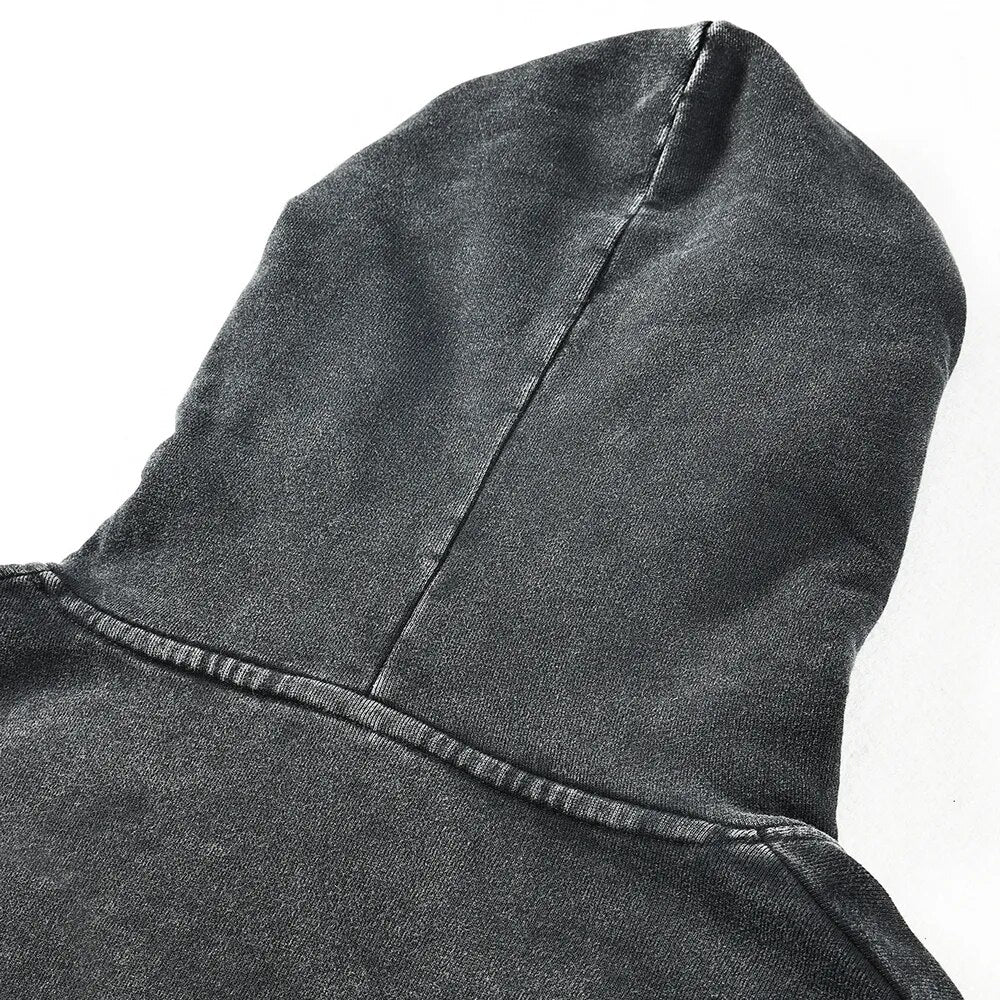 [KUJO] "Asura" 2-Sided Vintage Oversized Hoodie