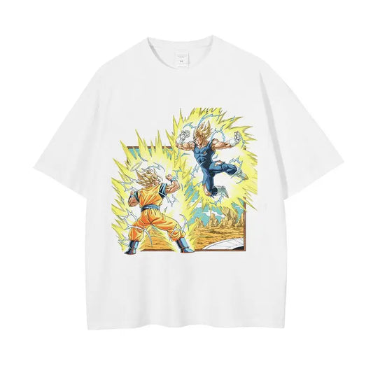 [KUJO] "Saiyan Gods" Vintage Oversized T Shirt