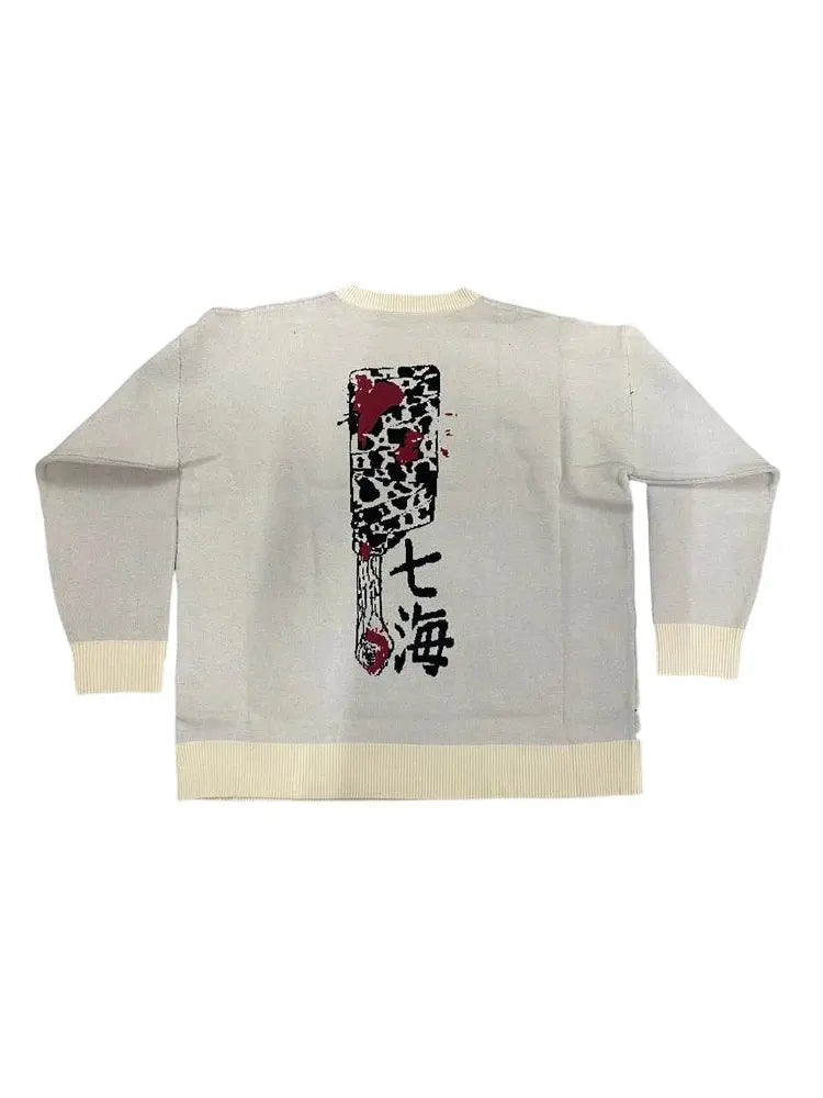 [KUJO] "Nanami" Knitted Sweatshirt Kujo