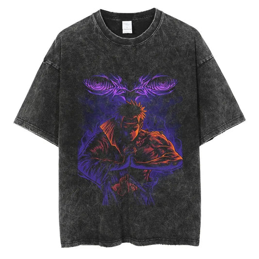 [KUJO] "Pain V2" Vintage Oversized T Shirt