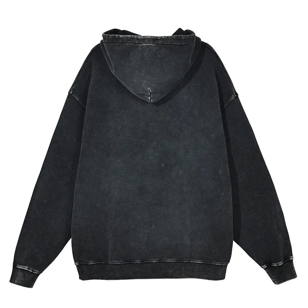 [KUJO] "The Strongest" Vintage Oversized Hoodie Kujo