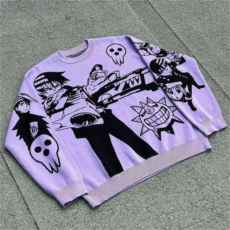 [KUJO] "The Kid" Knitted Sweatshirt