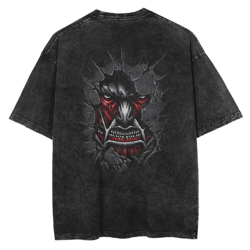 [KUJO] "Colossus" 2-Sided Vintage Oversized T Shirt Kujo