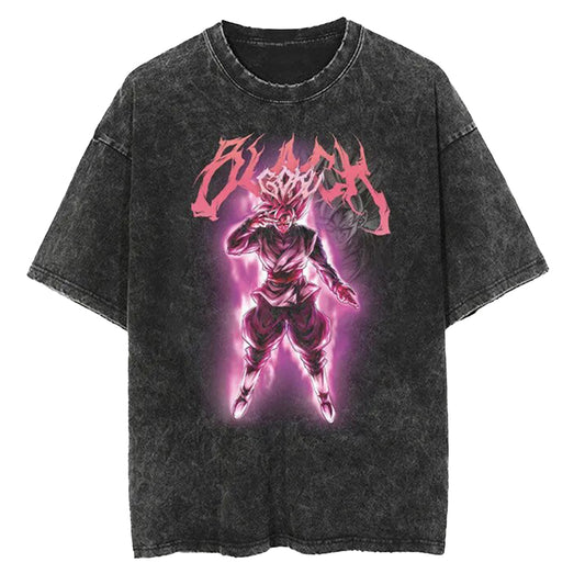 [KUJO] "Goku Black V2" Vintage Oversized T Shirt