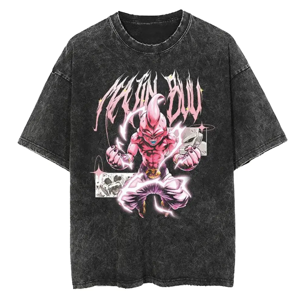 [KUJO] "Ultimate Majin" Vintage Oversized T Shirt