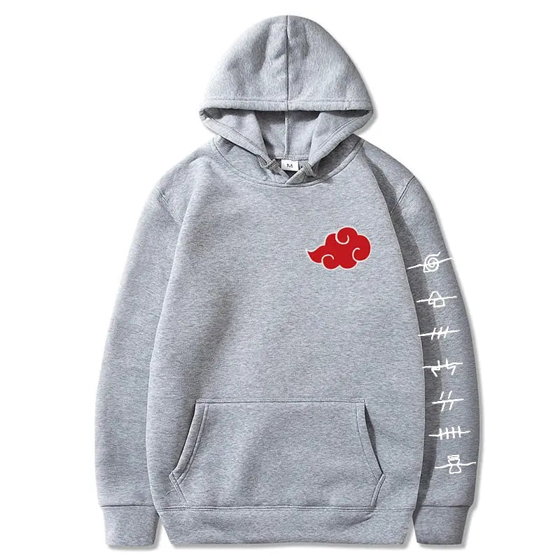 Grey naruto online hoodie