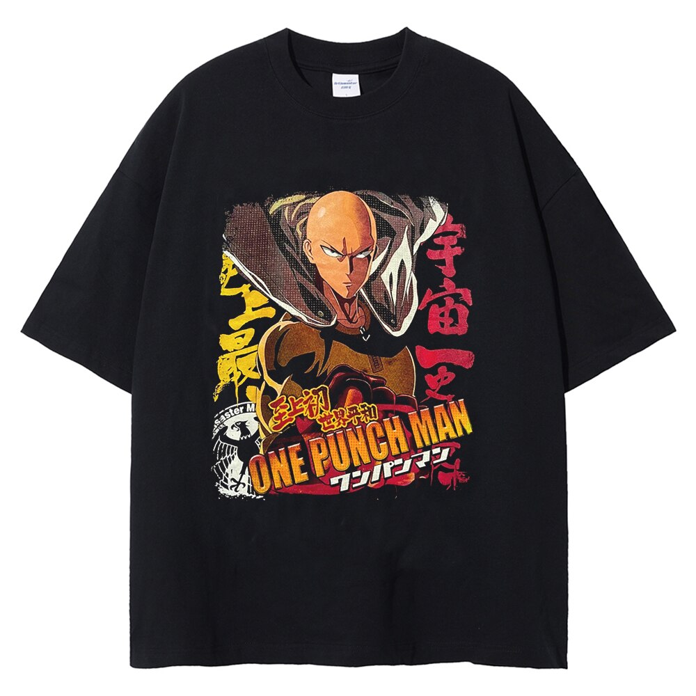 [KUJO] "Saitama V3" Vintage Oversized T Shirt