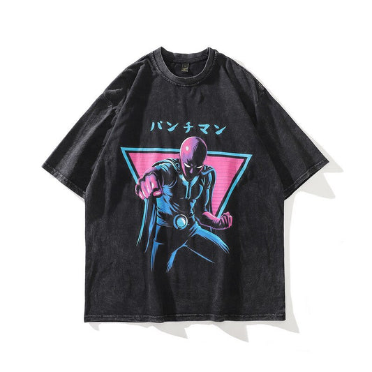 [KUJO] "Saitama" Vintage Oversized T Shirt