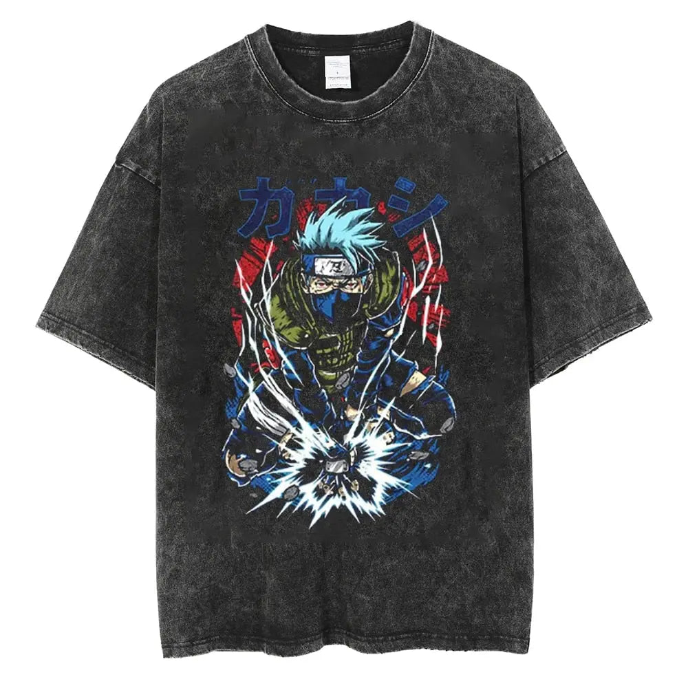 [KUJO] "Lightning Blade" Vintage Oversized T Shirt Kujo