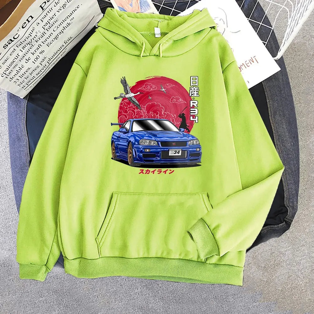 [KUJO] Skyline GT-R R34 Hoodie Kujo