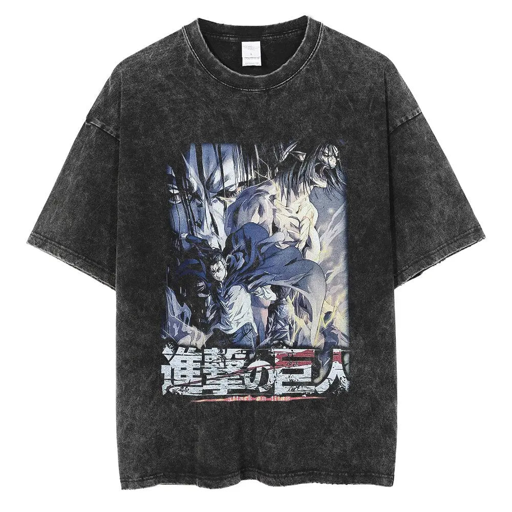 [KUJO] "Wrath" Vintage Oversized T Shirt Kujo