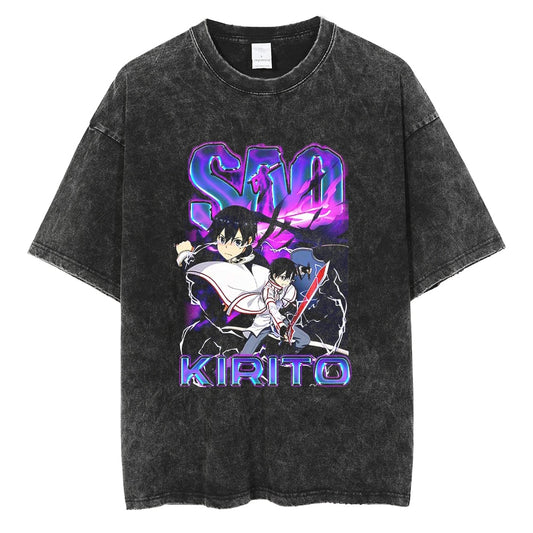 [KUJO] "Kirito" Vintage Oversized T Shirt