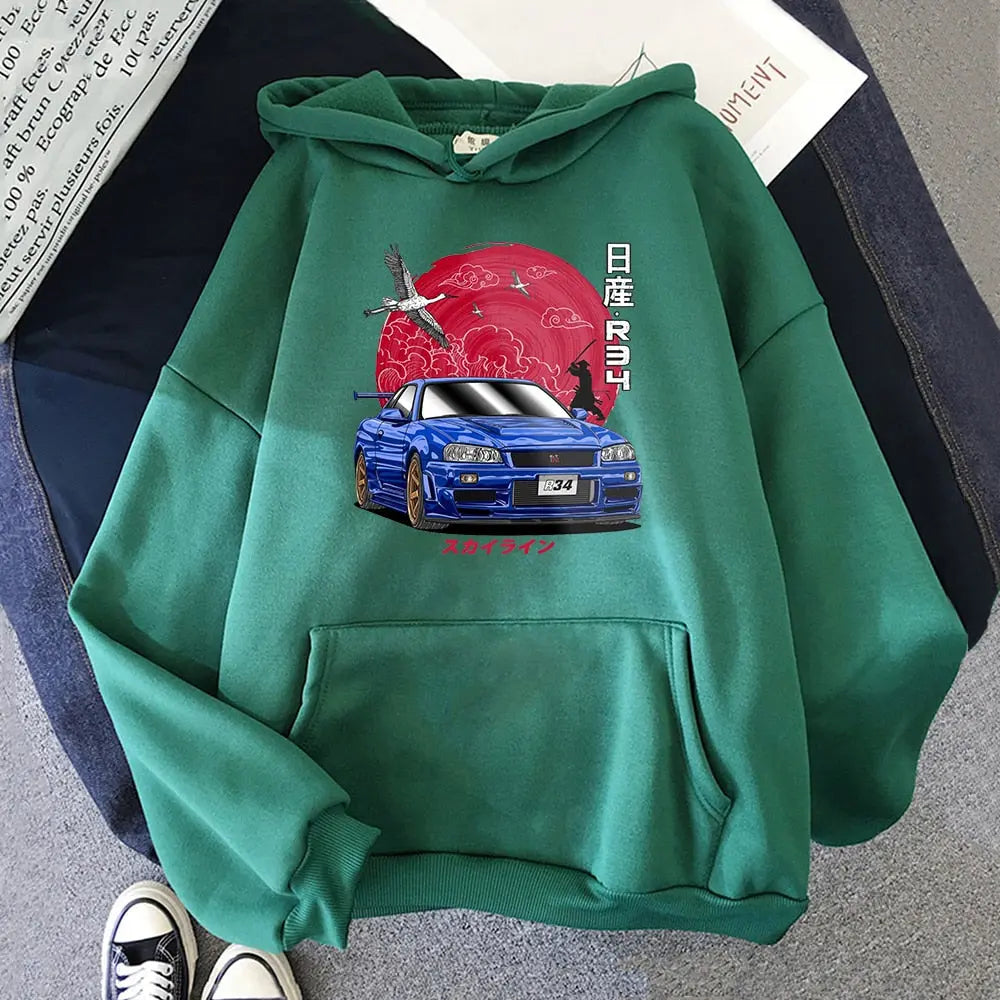 [KUJO] Skyline GT-R R34 Hoodie Kujo