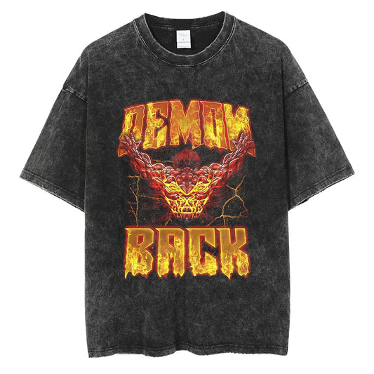 [KUJO] "Demon" Vintage Oversized T Shirt
